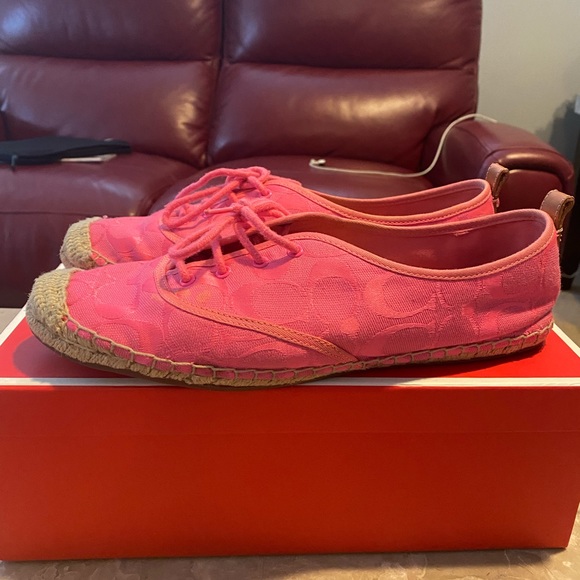 COACH- Espadrilles Sneakers-Fuschia 9.5 - Picture 2 of 8